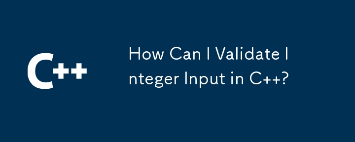 How Can I Validate Integer Input in C ?