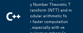 How can I optimize my Number Theoretic Transform (NTT) and modular arithmetic for faster computation, especially with very large numbers (e.g., over 12000 bits)?