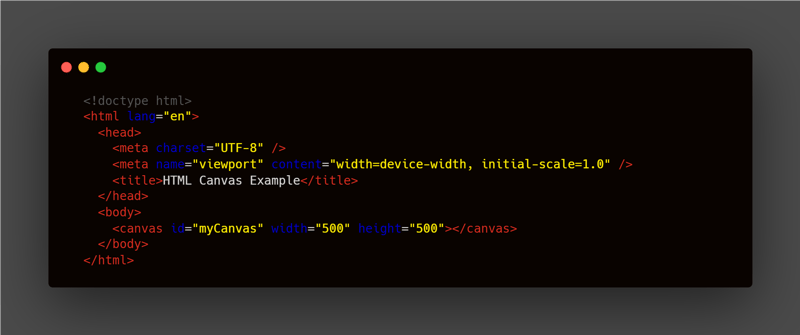 How to create shapes with HTML canvas