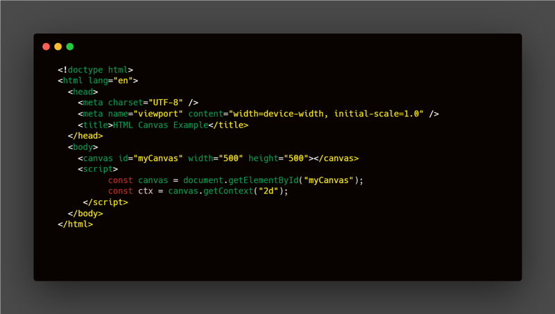How to create shapes with HTML canvas