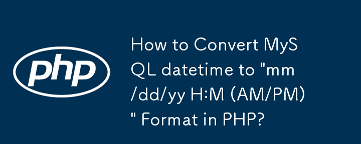 How to Convert MySQL datetime to 