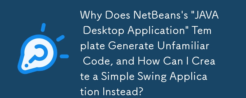 Why Does NetBeans's 