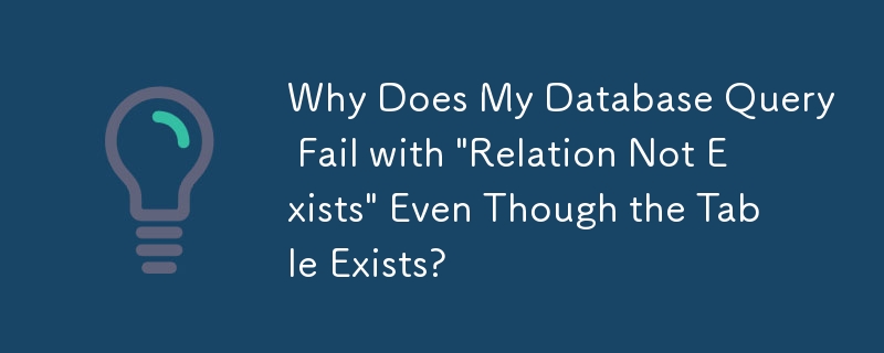 Why Does My Database Query Fail with 