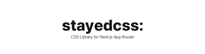 Apply CSS in Next.js with StayedCSS