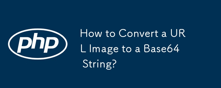 How to Convert a URL Image to a Base64 String?
