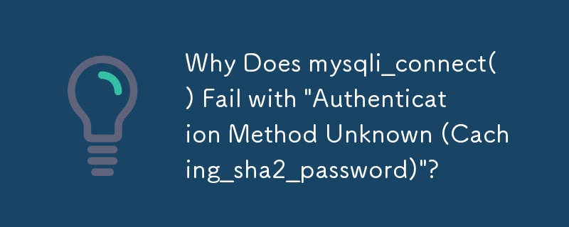 Why Does mysqli_connect() Fail with 