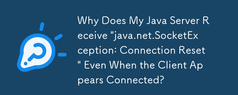 Why Does My Java Server Receive 