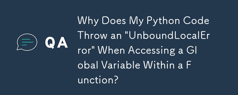 Why Does My Python Code Throw an