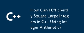 How Can I Efficiently Square Large Integers in C   Using Integer Arithmetic?