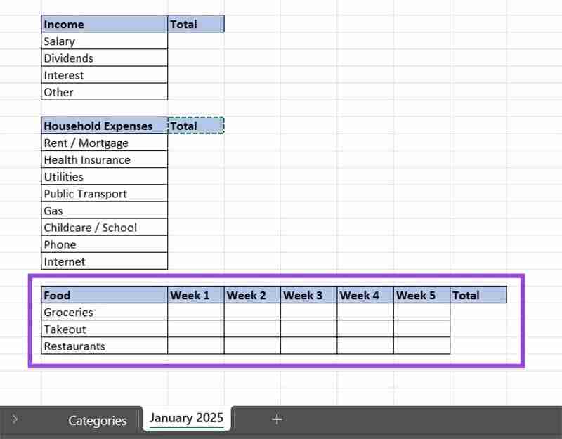 11 Steps to Create a Monthly Budget Tracker Using Microsoft Excel