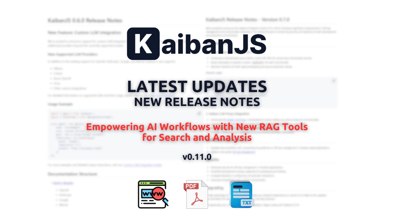 KaibanJS v: Empowering Developers with Advanced RAG Tools