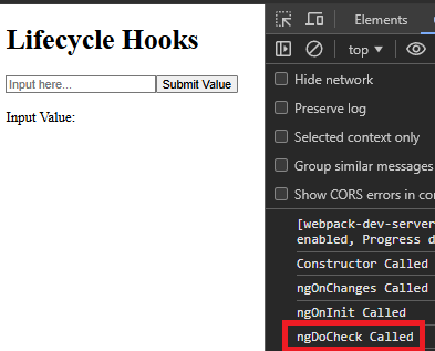 Component Lifecycle in Angular