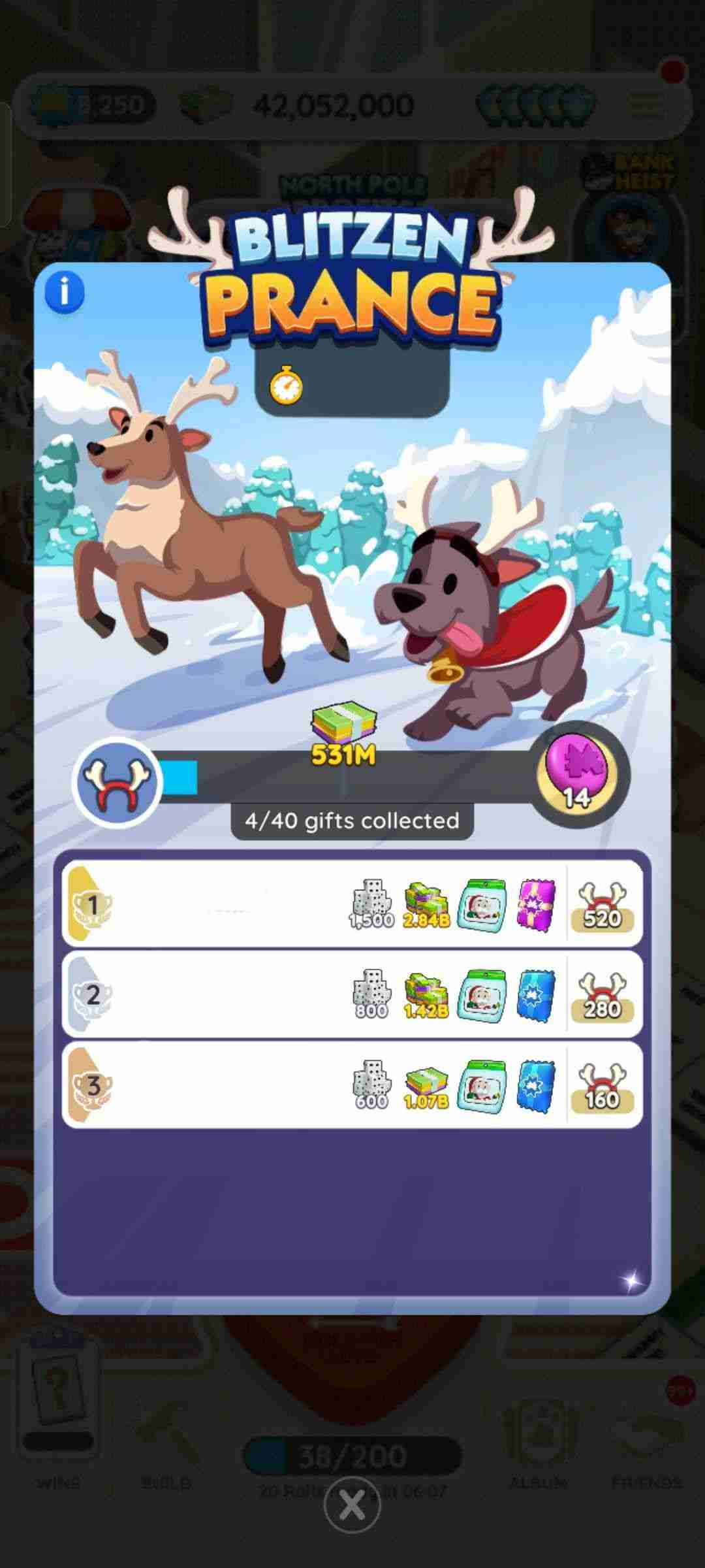 Monopoly Go: Blitzen Prance Rewards Guide (December 18-19)