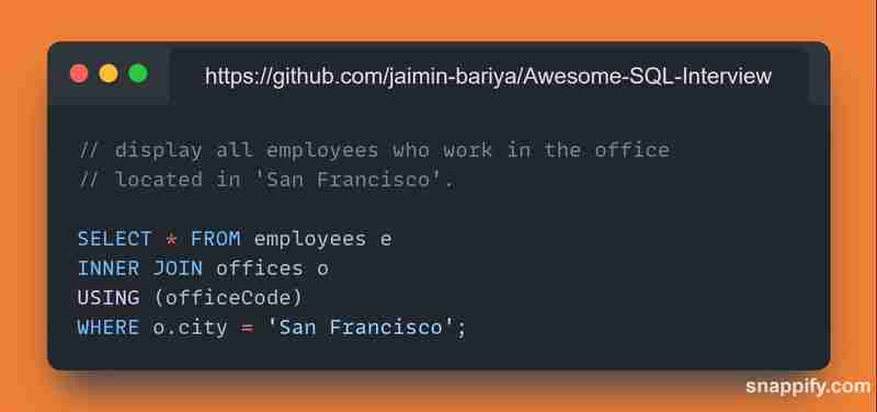 SQL Basic Question for interview-Mysql Tutorial-php.cn