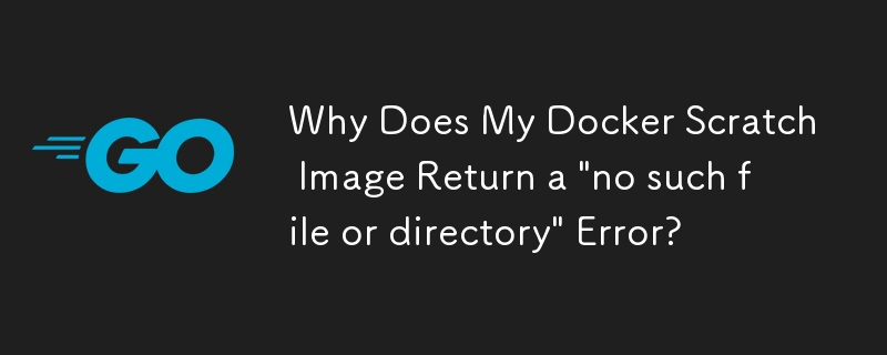 Why Does My Docker Scratch Image Return a 