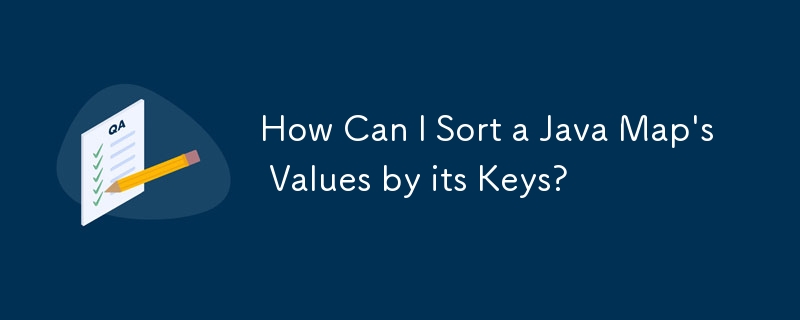 How Can I Sort a Java Map's Values by its Keys?
