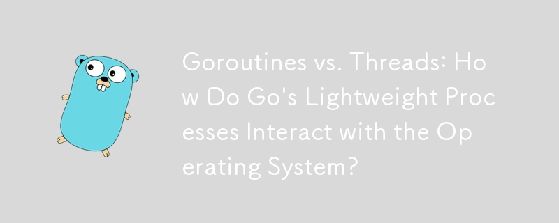 Goroutines vs. Threads: How Do Go's Lightweight Processes Interact with the Operating System?
