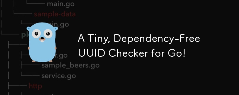A Tiny, Dependency-Free UUID Checker for Go!