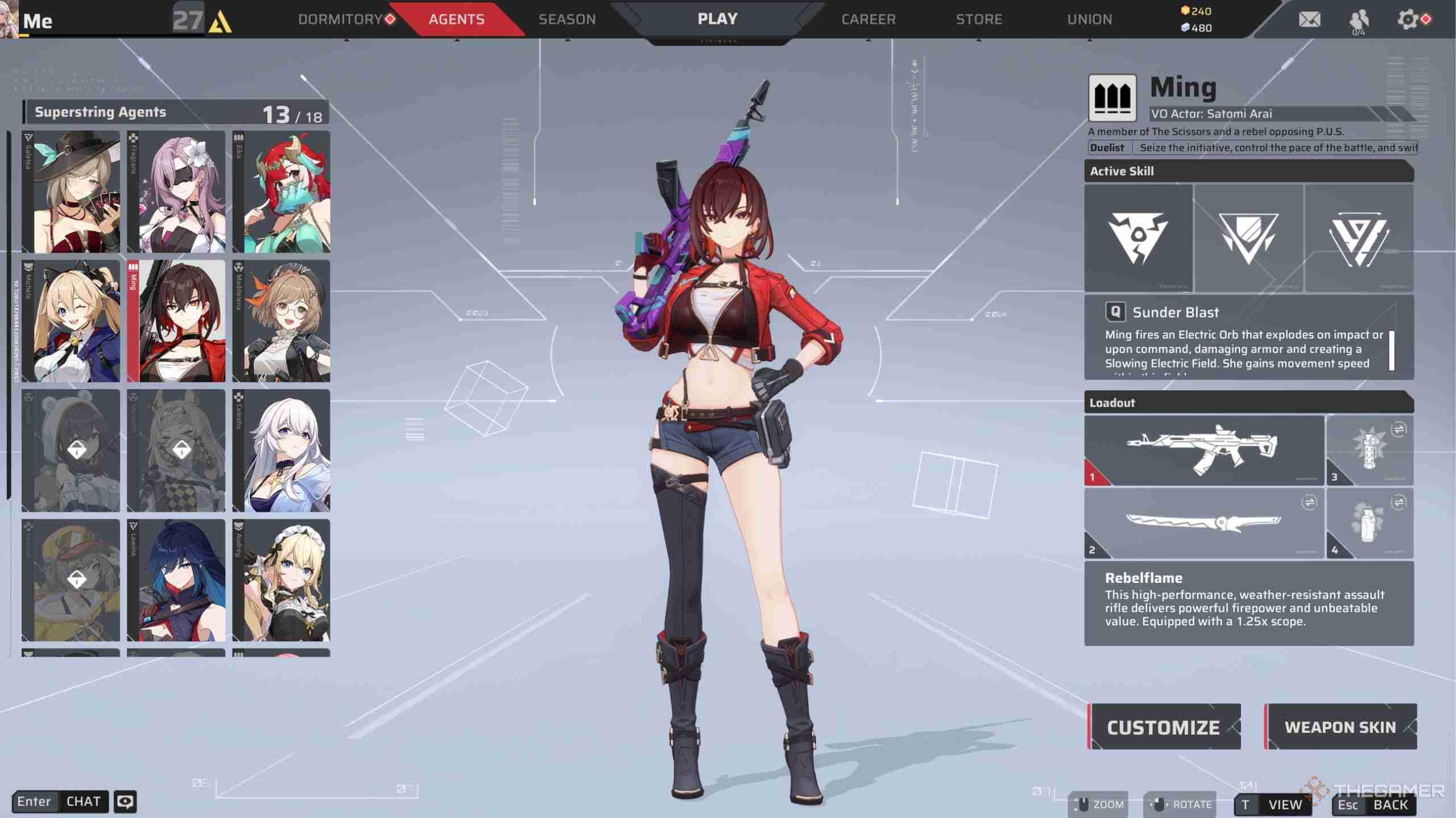Strinova: Ming Agent Guide