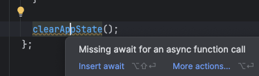 IDE Warning When Calling Async Function with No Await-JS Tutorial-php.cn