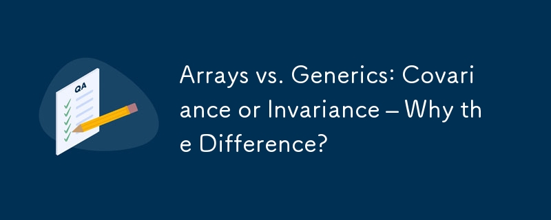 Arrays vs. Generics: Covariance or Invariance – Why the Difference?
