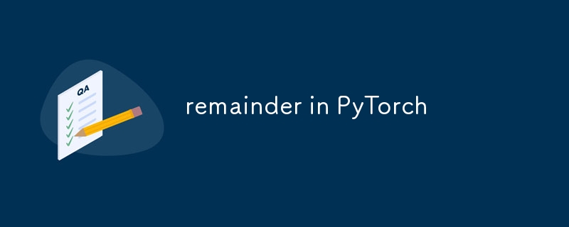 remainder in PyTorch