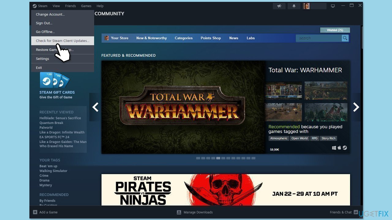Steam で「このブロードキャストをロードできませんでした」エラーを修正するにはどうすればよいですか?
