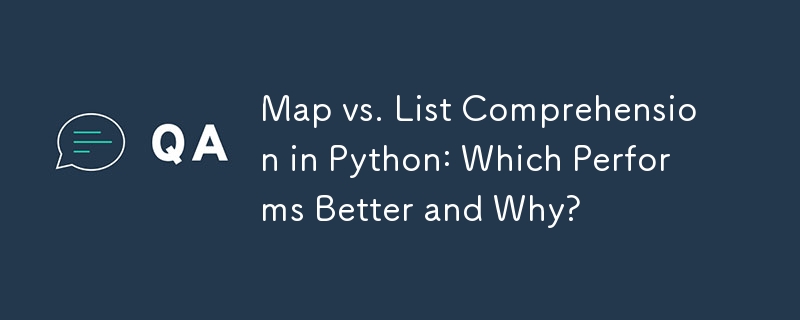 Map vs. List Comprehension in Python: Which Performs Better and Why ...