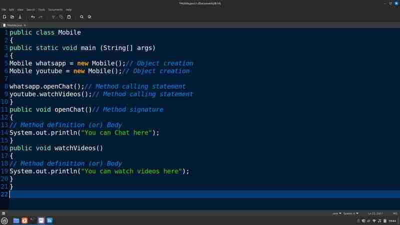Create Class and Object-javaTutorial-php.cn