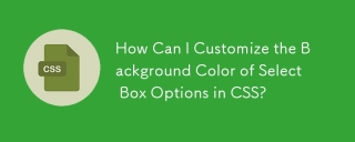 How Can I Customize the Background Color of Select Box Options in CSS?