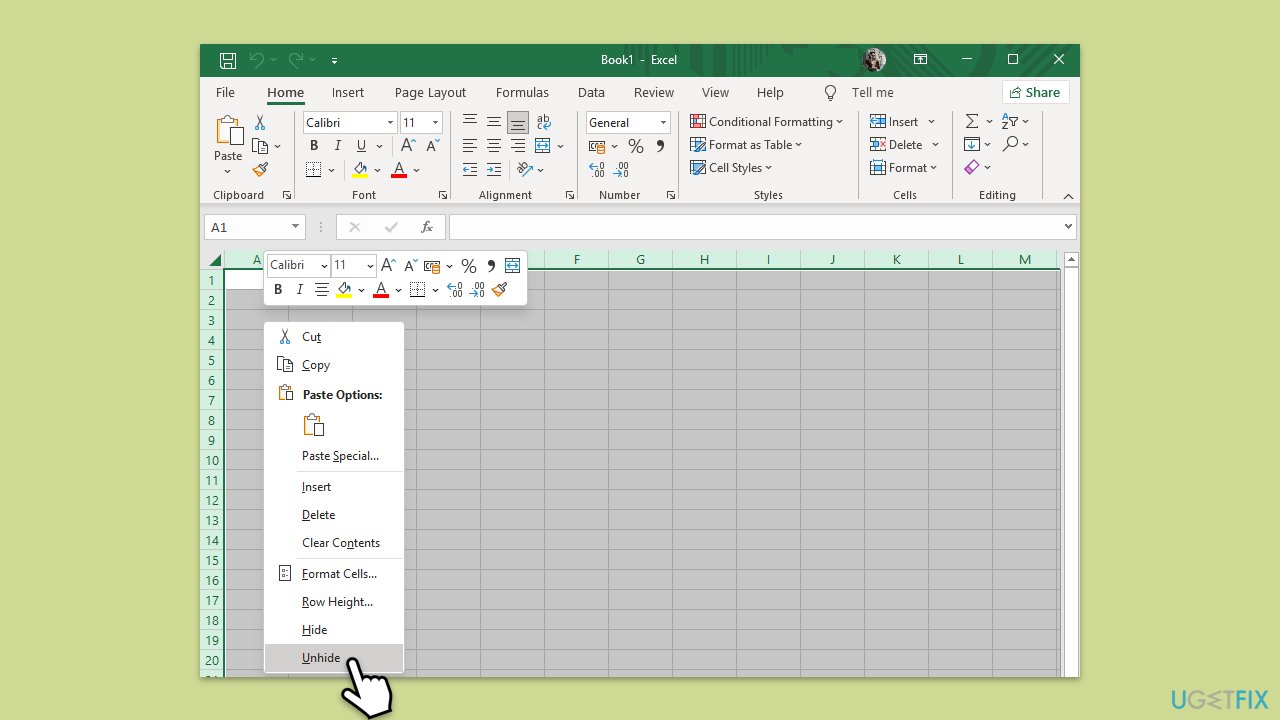 How to fix Find function in Excel not working?