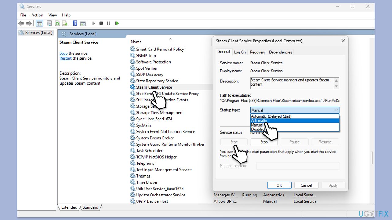 如何修復 Windows 中的「Steam Client Service 服務無法啟動」錯誤?