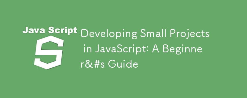 Developing Small Projects in JavaScript: A Beginner