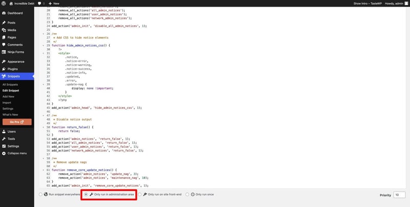Code Snippets