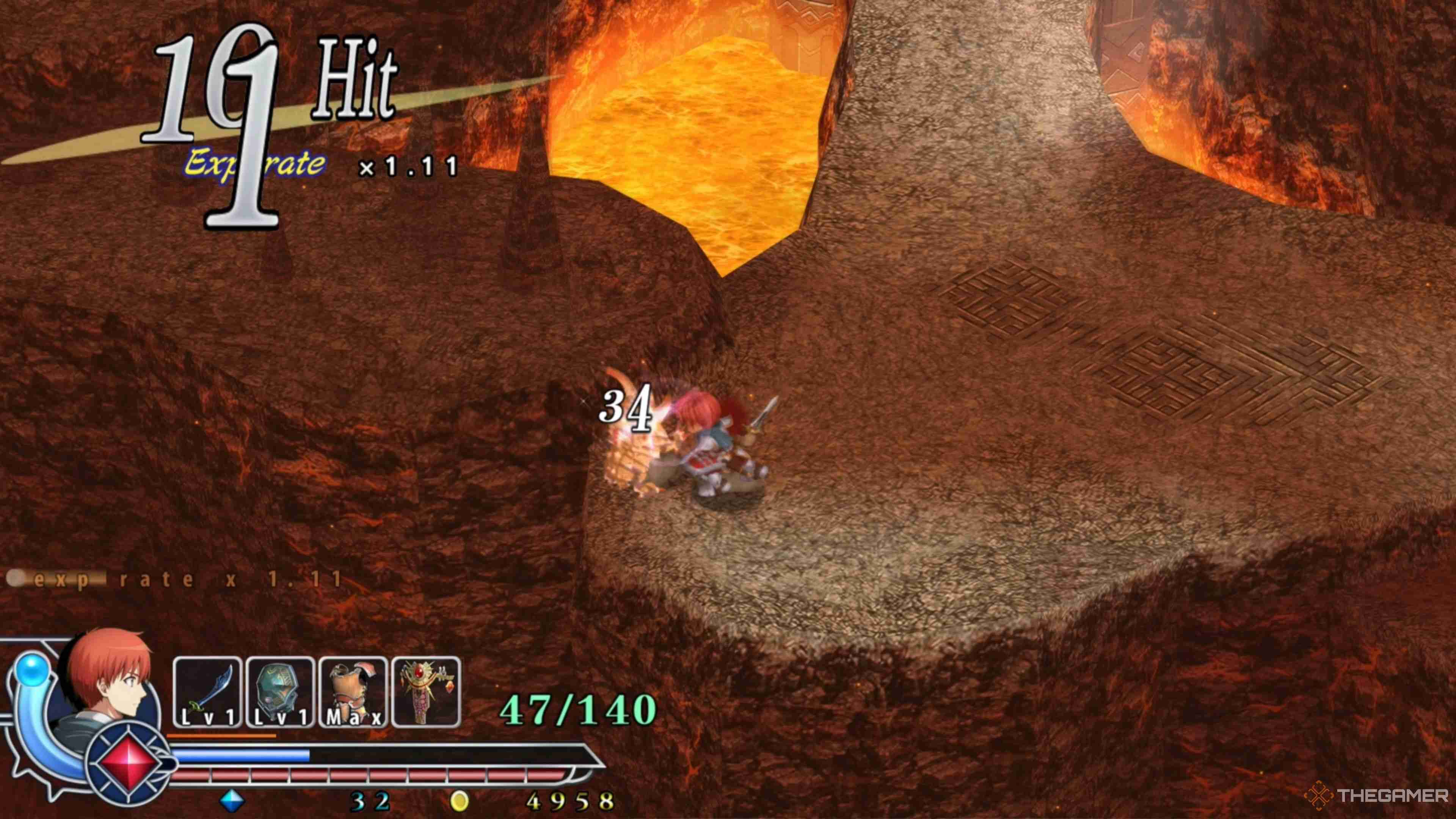 Ys Memoire: The Oath In Felghana - Zone Of Lava Walkthrough