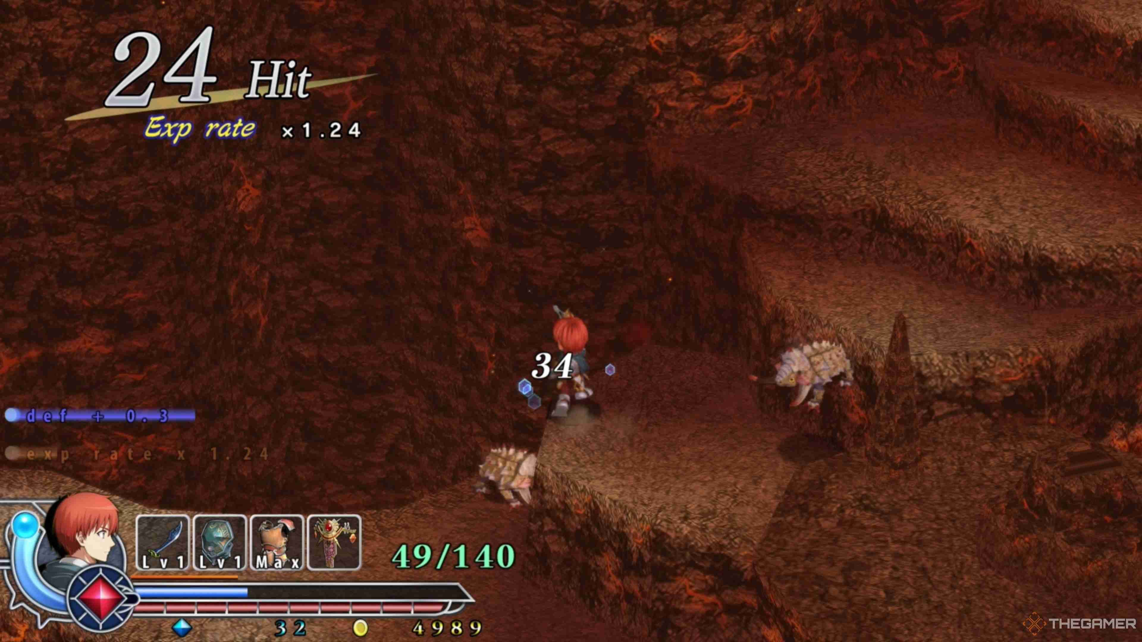 Ys Memoire: The Oath In Felghana - Zone Of Lava Walkthrough