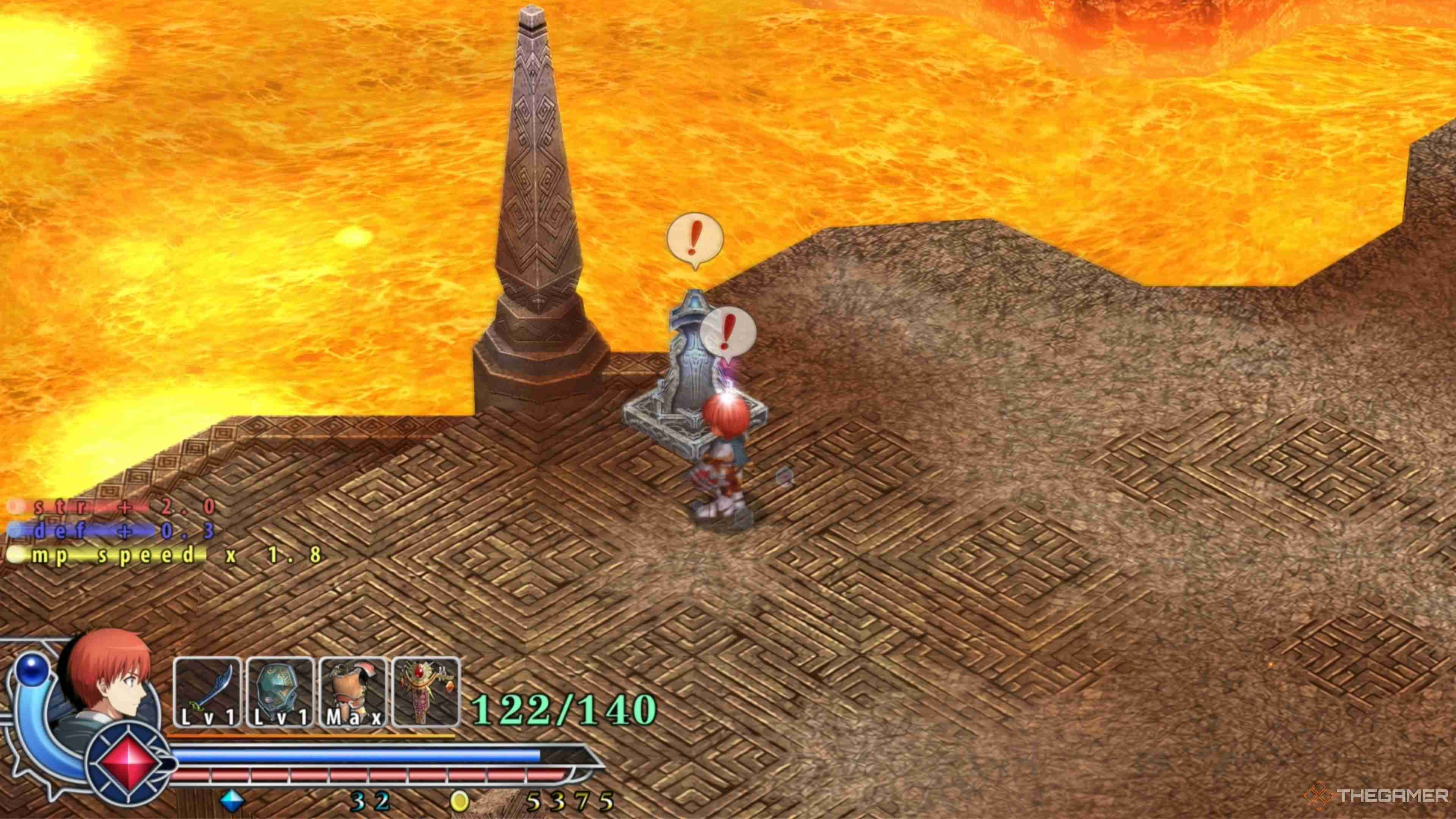 Ys Memoire: The Oath In Felghana - Zone Of Lava Walkthrough