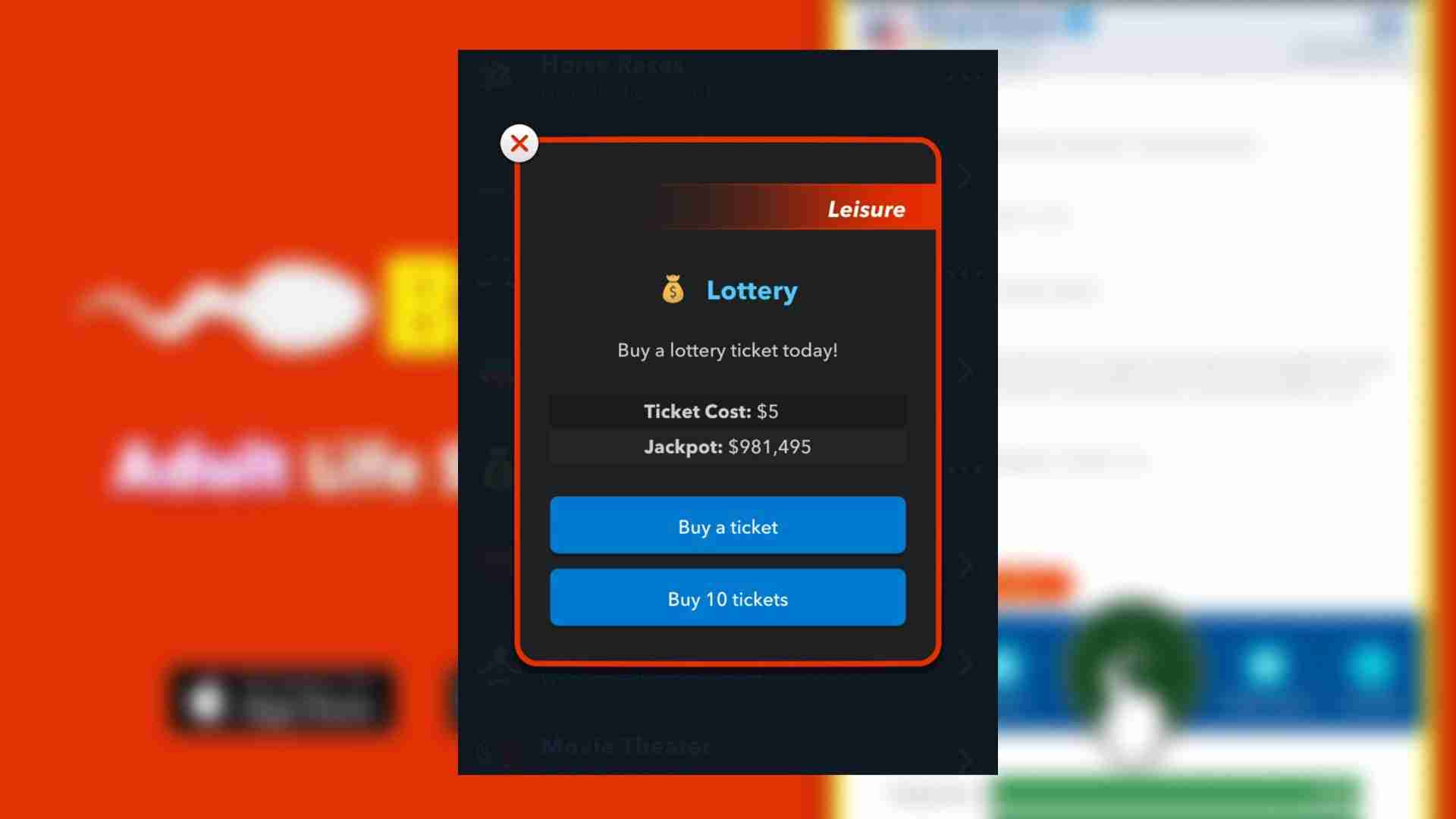Bitlife Lottery Chances