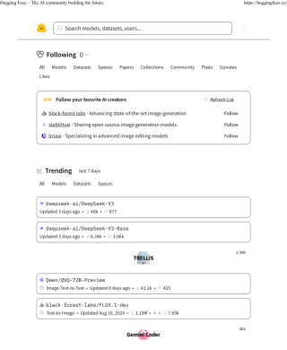 That landing page of HF that was mentioned above