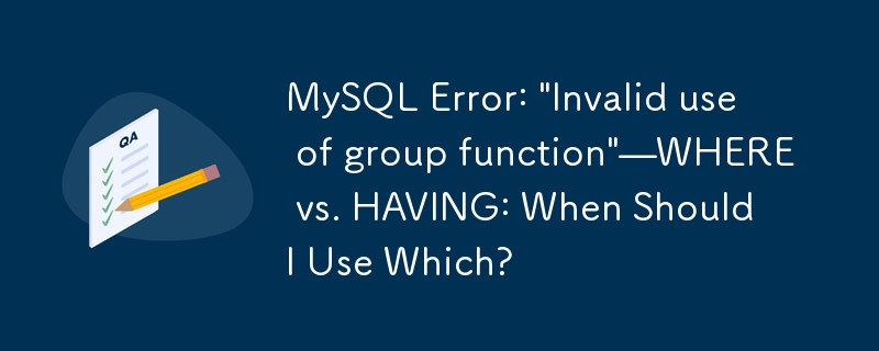 MySQL Error: 