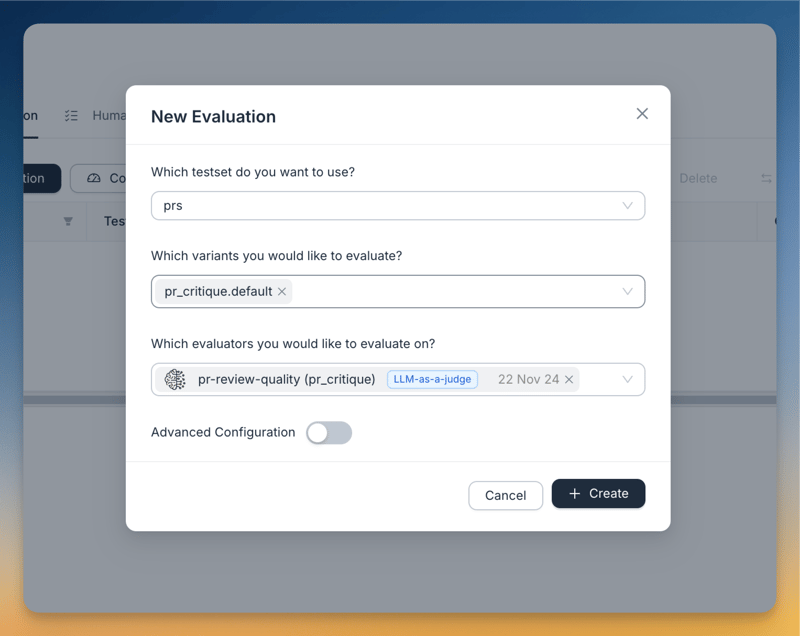 Build an AI code review assistant with vev, litellm and Agenta