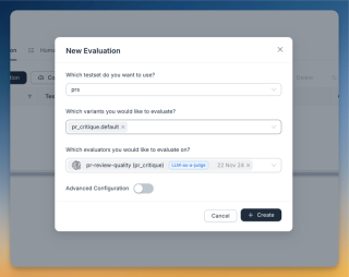 Build an AI code review assistant with vev, litellm and Agenta