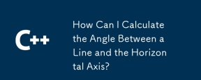 How Can I Calculate the Angle Between a Line and the Horizontal Axis?