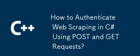 How to Authenticate Web Scraping in C# Using POST and GET Requests?