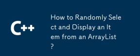How to Randomly Select and Display an Item from an ArrayList?