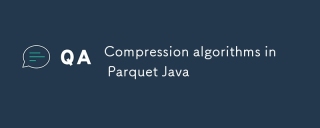 Compression algorithms in Parquet Java
