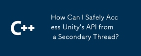 How Can I Safely Access Unity's API from a Secondary Thread?