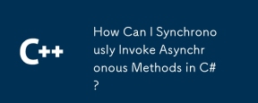 How Can I Synchronously Invoke Asynchronous Methods in C#?