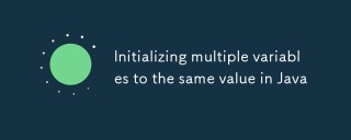 Initializing multiple variables to the same value in Java