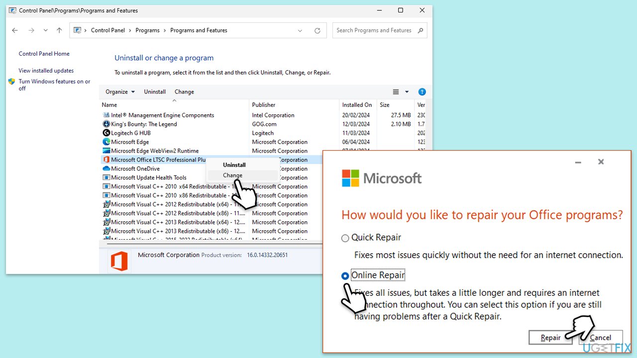 How to fix 'Unable to Start Microsoft 365 and Office' error in Windows?